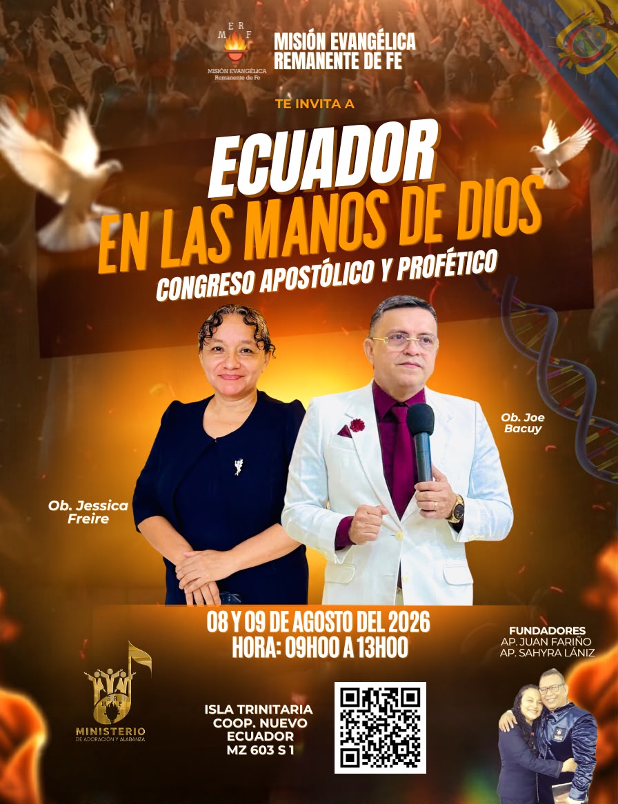 “𝑬𝑪𝑼𝑨𝑫𝑶𝑹 𝑬𝑵 𝑳𝑨𝑺 𝑴𝑨𝑵𝑶𝑺 𝑫𝑬 𝑫𝑰𝑶𝑺”                 🔥𝙲𝚘𝚗𝚐𝚛𝚎𝚜𝚘 𝙰𝚙𝚘𝚜𝚝ó𝚕𝚒𝚌𝚘 𝚢 𝙿𝚛𝚘𝚏é𝚝𝚒𝚌𝚘🗡️   